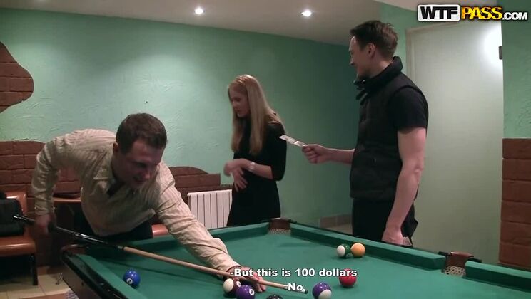 Russian Threesome: Amber Daikiri Gets Facial from Two Guys
