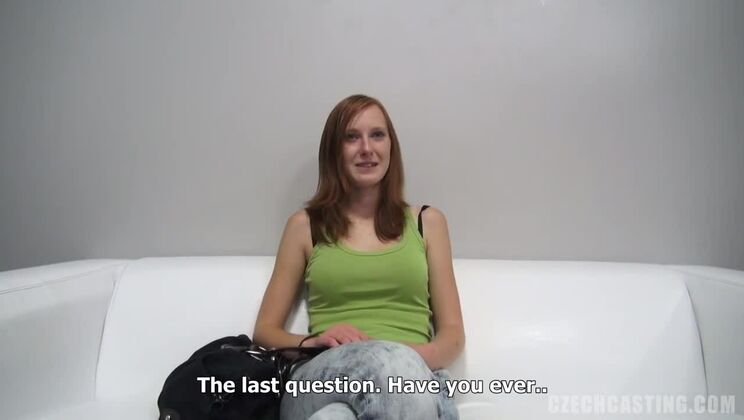 Sexy Redhead Jarka European Casting
