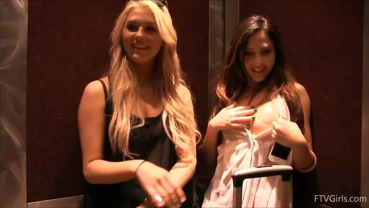 Lesbian Chloe Uses Sex Toys in Shower