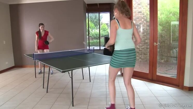 Nichole & Taliah’s Steamy Ping Pong Match - Scene 1