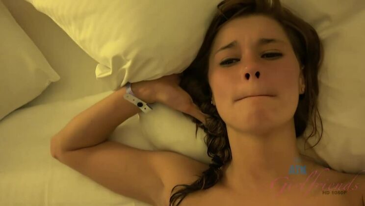 Hot Cum Floods Alaina's Shaved Pussy