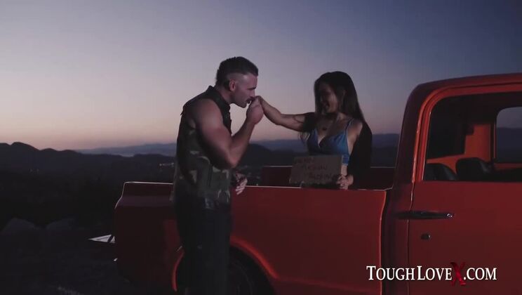 Brunette Lana Violet Enjoys Outdoor Fucking