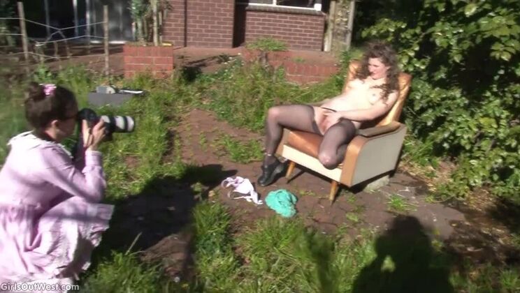 Vanessa Outdoor Brunette Sexy Behind the Scenes
