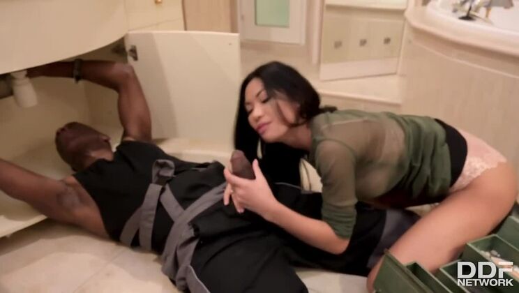 Polly Pons Pierced and Fucked by Plumber