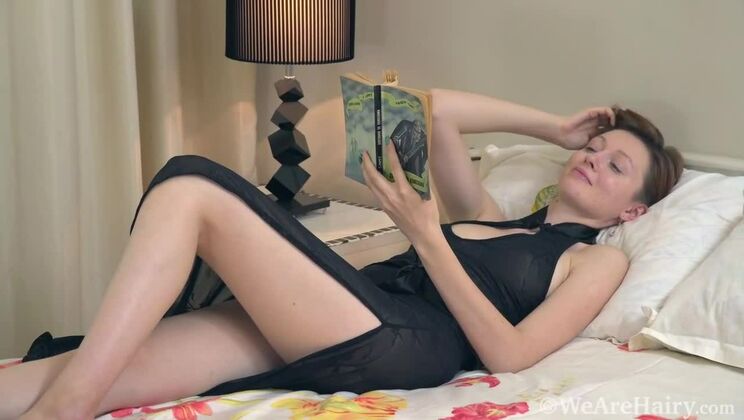 Ginta's alone time with a vibrator and lingerie