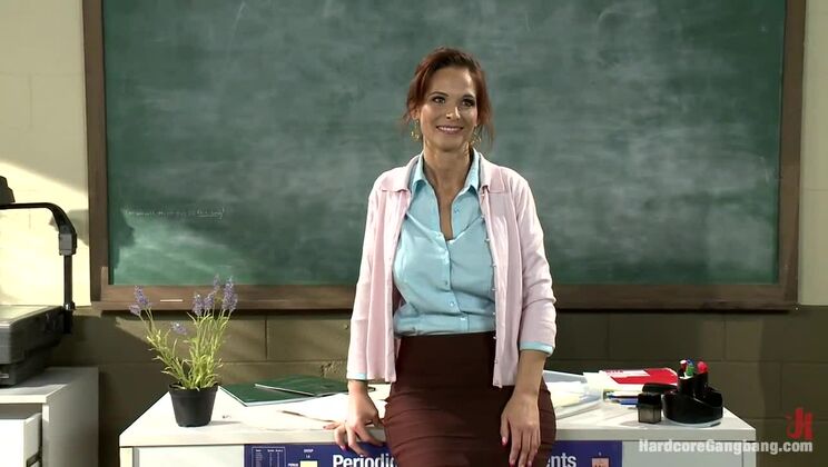 Gangbang Anal for Hot Teacher Syren Demer