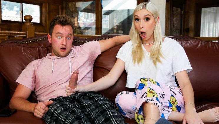 Stepsister Blowjob Ends with Hot Cum Swallowing