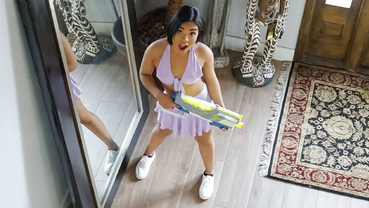 Catch Me Riding: Petite Teen Threesome