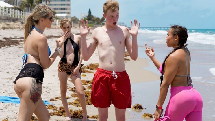 Alicia Williams Gets Lucky on the Beach
