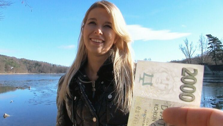 Nikky Dream Outdoor Sex with Euro Blonde