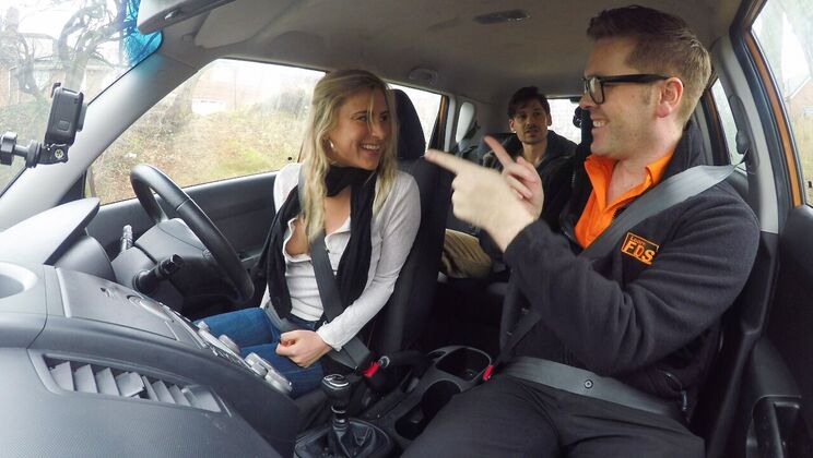 Passionate Pair Ruin Instructor's Vehicle
