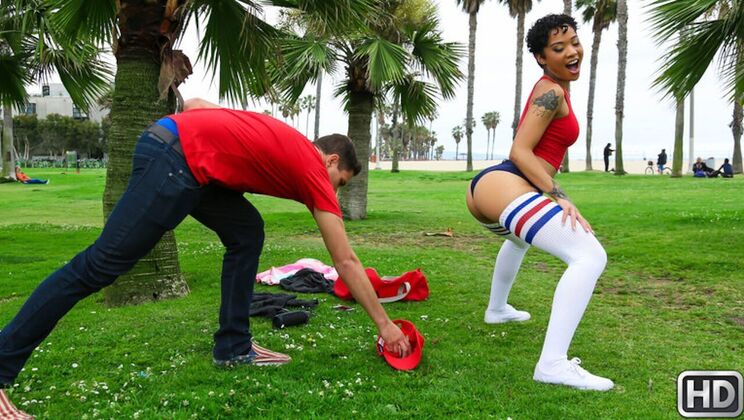 Outdoor Sexy Brunette