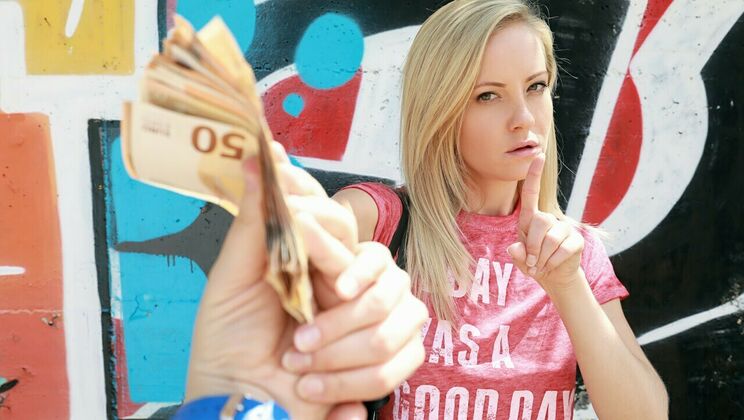 Sexy Blonde Sicilia Takes Big Cock