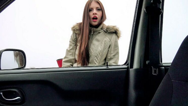 Blowjob and Facial in a Car Ride