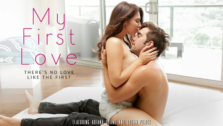 First Love Cumshot with Brunette Beauty