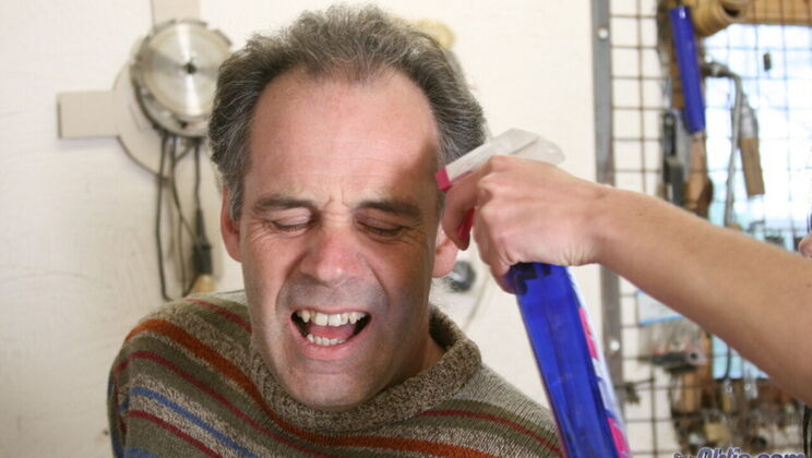 Tattooed Woman's Hot Sex with Older Man