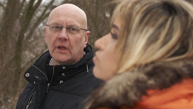 Snowy Bikini Striptease with Aleska Diamond