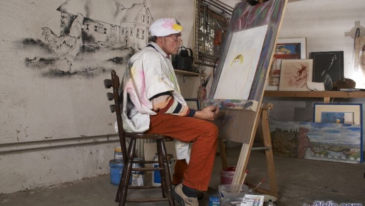 Big Cock Blowjob in Art Class