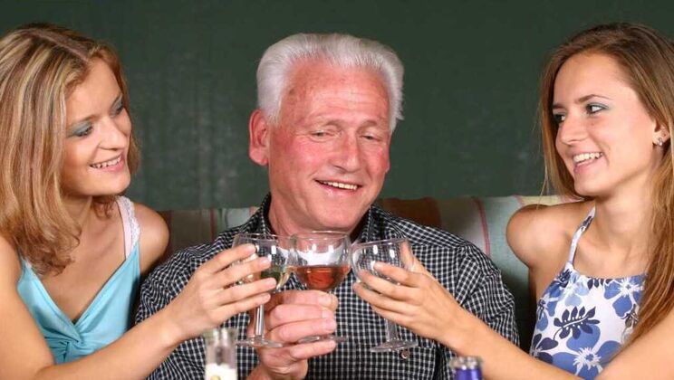 Threesome with Wine