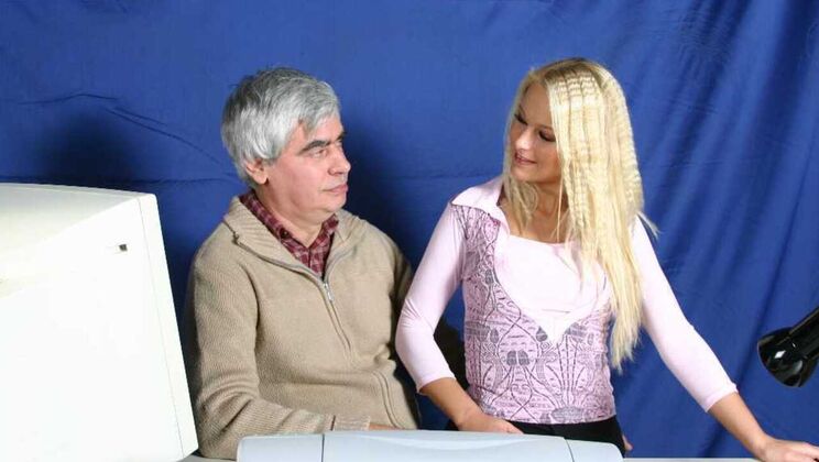 Young Blonde in Hot Vacuum