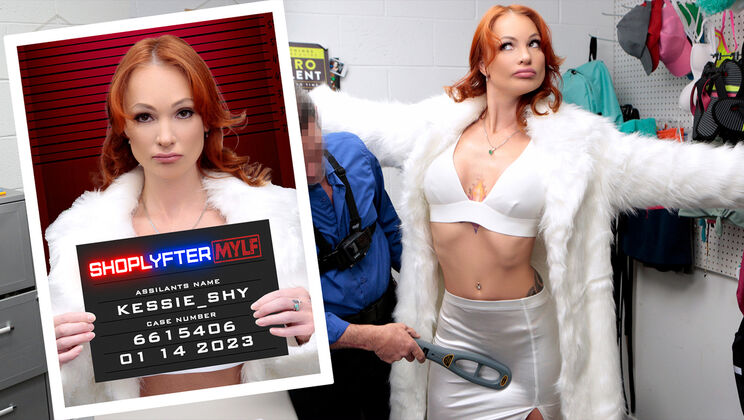 Redhead Gets Caught Shoplifting, Ends up in Steamy Sex