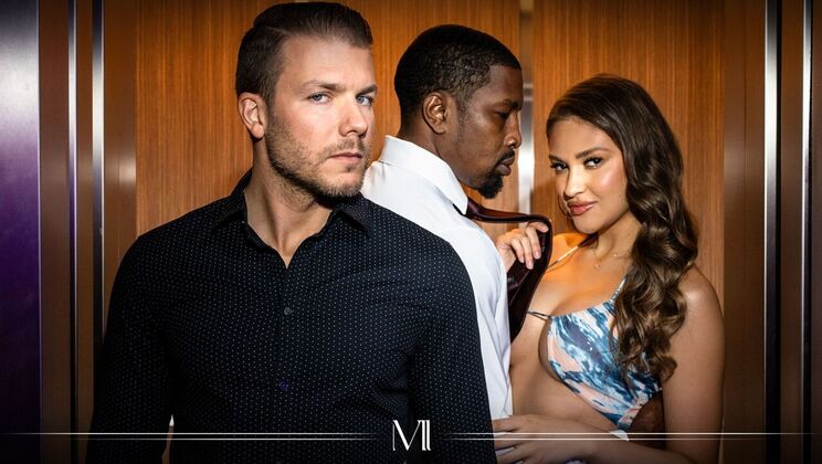 Threesome Fun with Big Cock and Tits