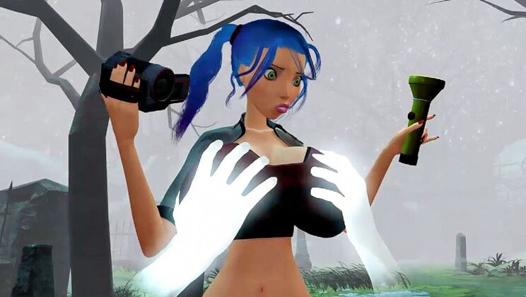 Interracial Ghost Fucking with Big Cock