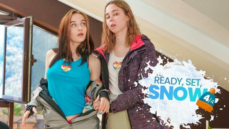 Masturbating Teens in Snowy Fun