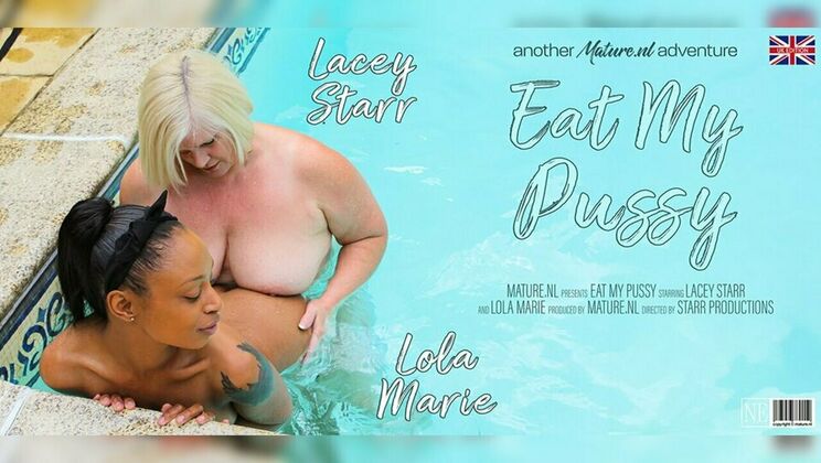 Ebony Lola Marie and Blonde Lacey Starr in Pussy Licking Fun
