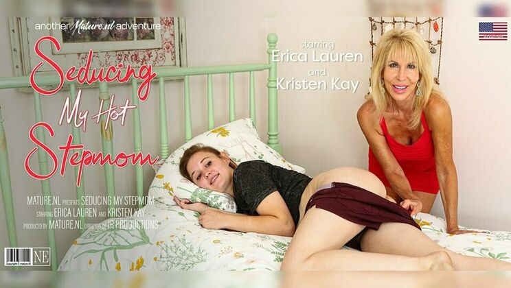 Erica Lauren's Trimmed Pussy Gets Licked by Kristen Kay