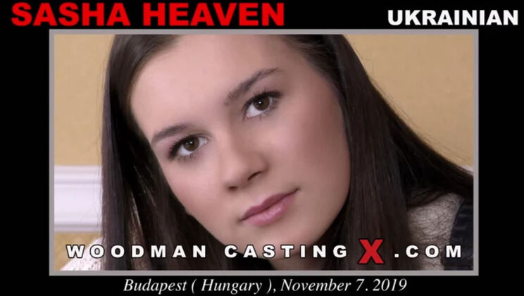 Shaved Brunette Teen Sasha Heaven in Hotel