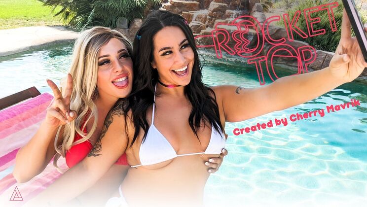 Cherry Mavrik & Misty Meaner Facial Fun