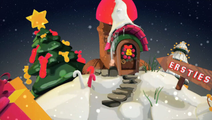 Xmas Porn Door 8 - Domino's Wild Night