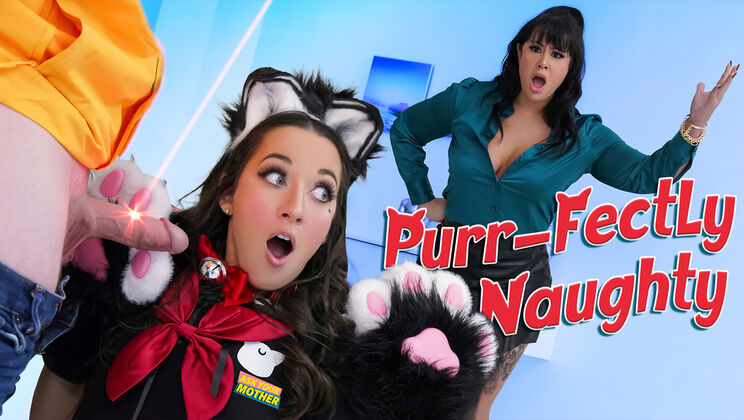 Stepmom and Stepson's Taboo Threesome with Neko Girl