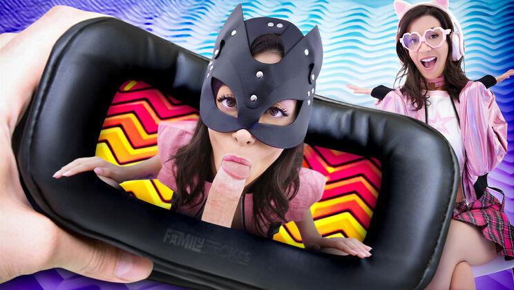 VR Fuck - Brunette Gets Filled with Cum