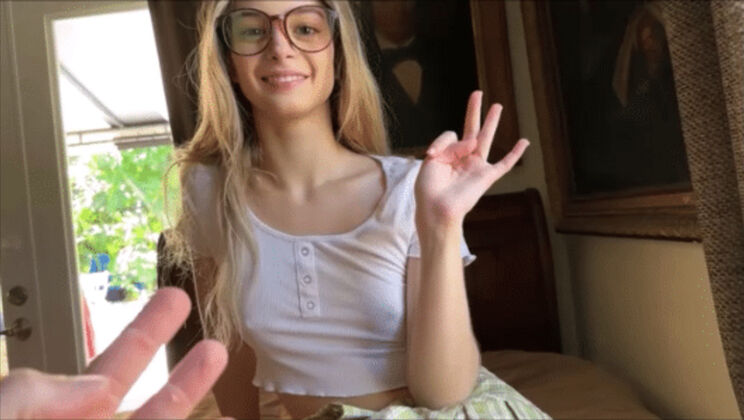 Blonde Petite's Taboo Sex Game