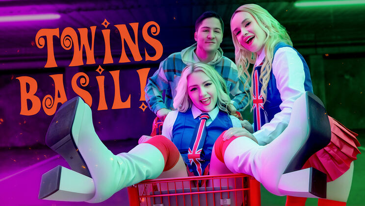 Fuck and Spank Hot Blonde and Brunette Twins! Oh, Behave!