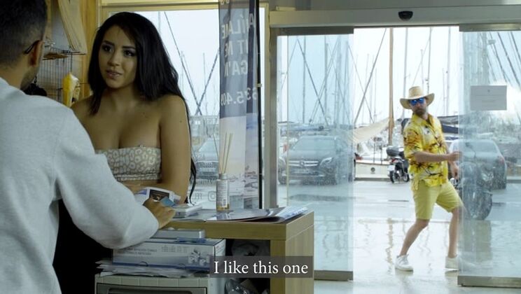 Horny Strangers Fuck Kitty Love's Perfect Tits Outdoor