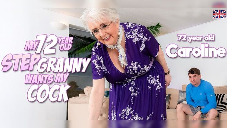 British Mature With Short Hair And Big Natural Tits Grinds On Stepgrandson Cowgirl