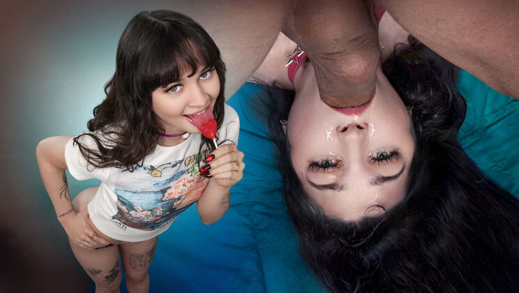 Taboo Blowjob: Obedient Daughter Face Fucked