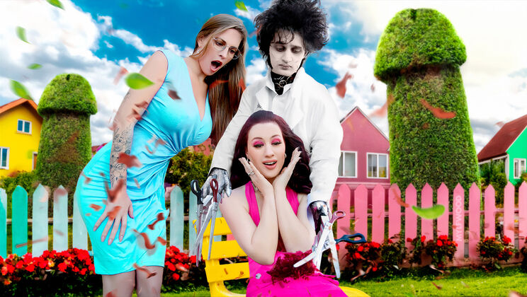 Old And Young Clash In Edward Dildohands: Older MILF Teases Younger Fit Girls
