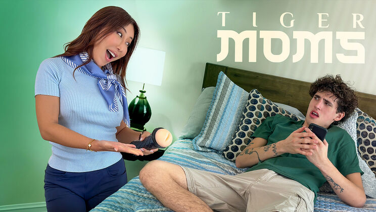 Step Mom's Stamina Training: Rubbing Tits and Cumming on Them