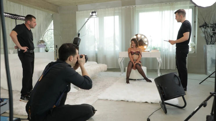 Desire Captured: Lingerie Foursome with Safe Sex