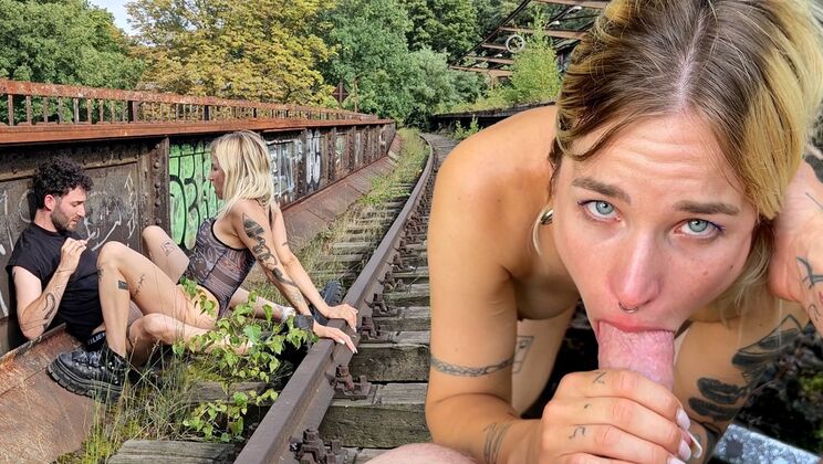 Urbex-Rated: Shaved Pussy Fingering and Pussy Licking