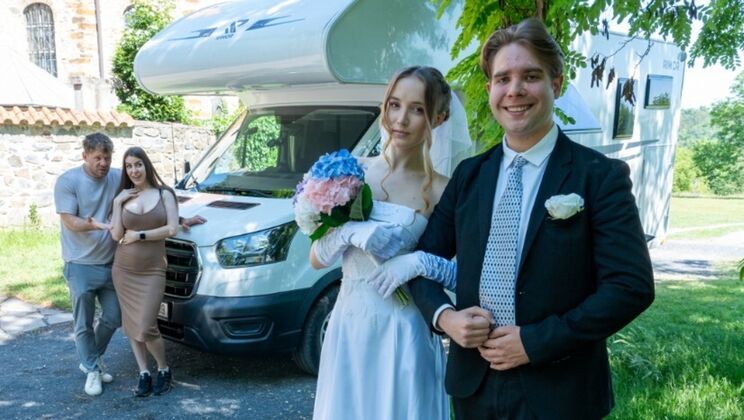 Fiancé Watches Polly Young Fuck a Stranger Before Wedding