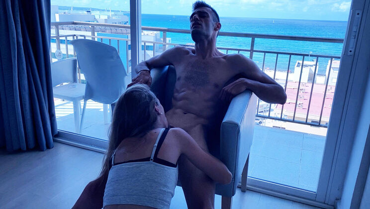 Lucía & Dylan Fuck in Living Room With Ocean View