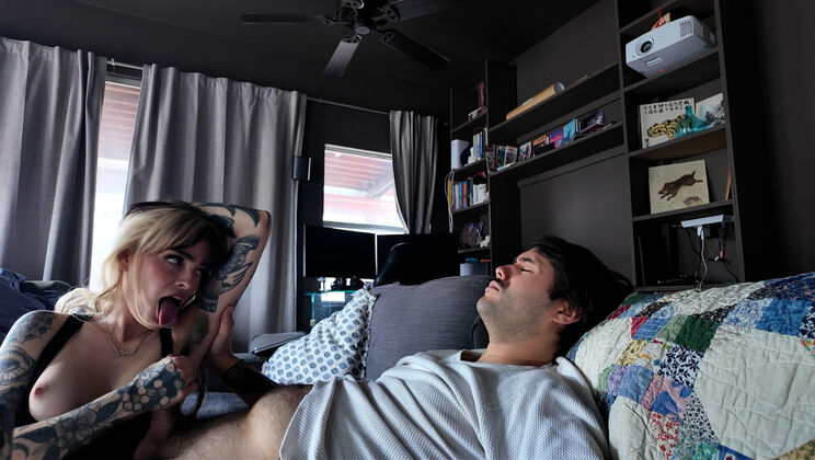 Hairy Styles Receives a Kinky Handjob