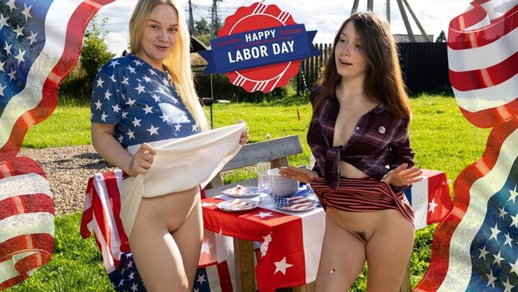 Labor Day 2026 Long Hair Blonde Lesbians Outside